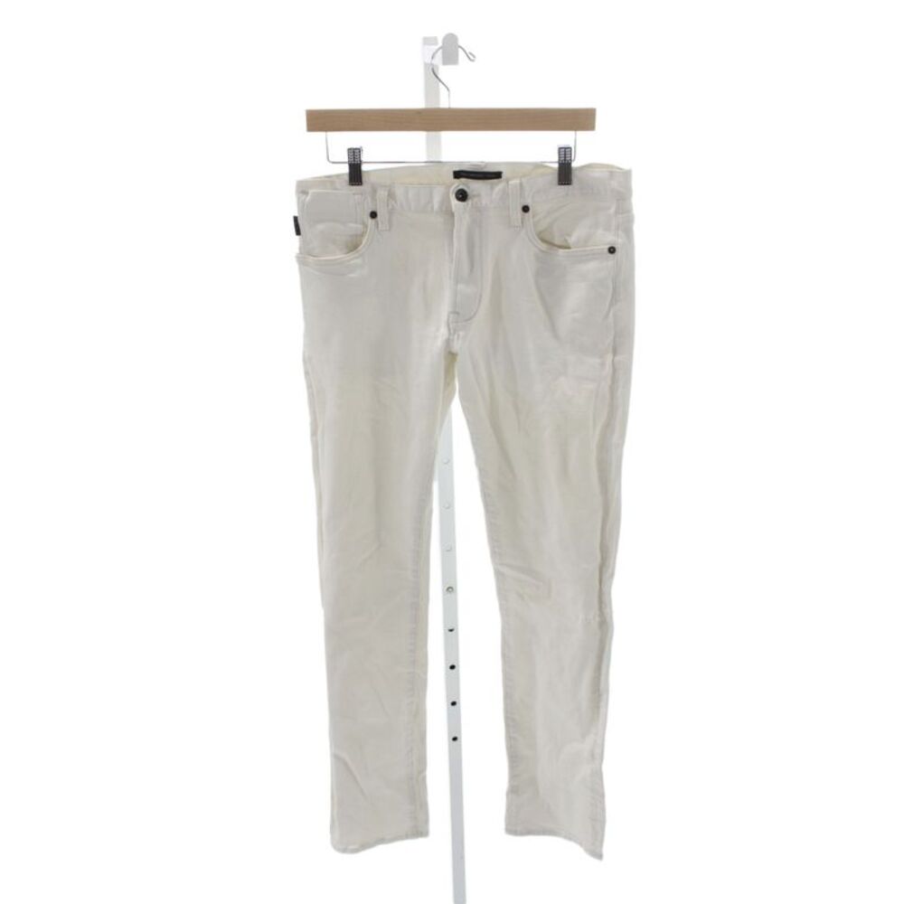 John Varvatos Star USA Mens Straight Jeans White Button Size 32